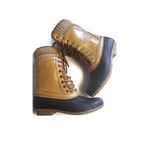 Sociology Maze All Weather Boots With Knit Cuff Tan Womens Size 7